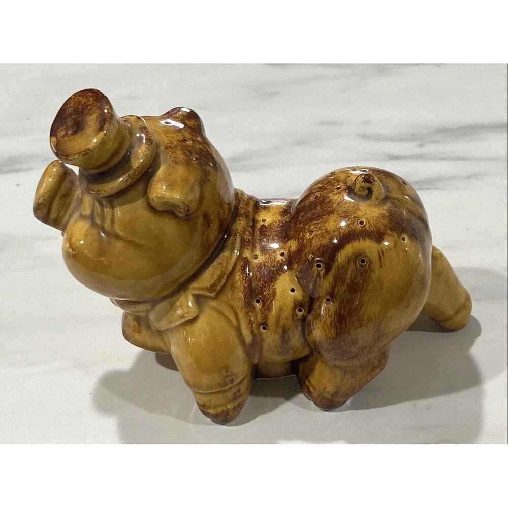 MCM 1950's Vintage PIG Toothpick Dispenser Hors d'oeuvre BBQ Memphis Catering